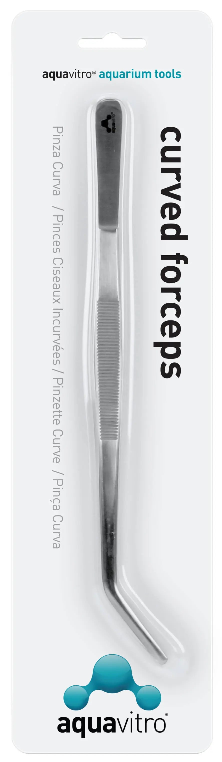 Aquavitro curved forceps aquascaping tool