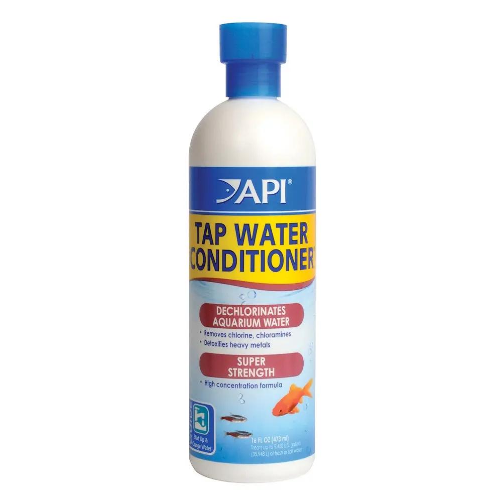 βAPI Tap Water Conditioner β aquarium dechlorinator that removes chlorine, chloramines, and heavy metals from tap water for safe freshwater and saltwater use.β