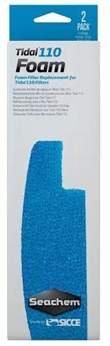Seachem Tidal 110 Foam 2 Pack – replacement filter pads for mechanical filtration in freshwater and saltwater aquariums