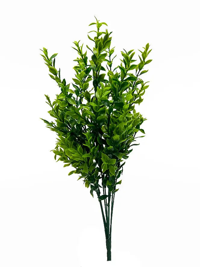 18-inch Tea Leaf artificial aquarium plant β tall, lifelike background dΓ©cor safe for freshwater aquariums.