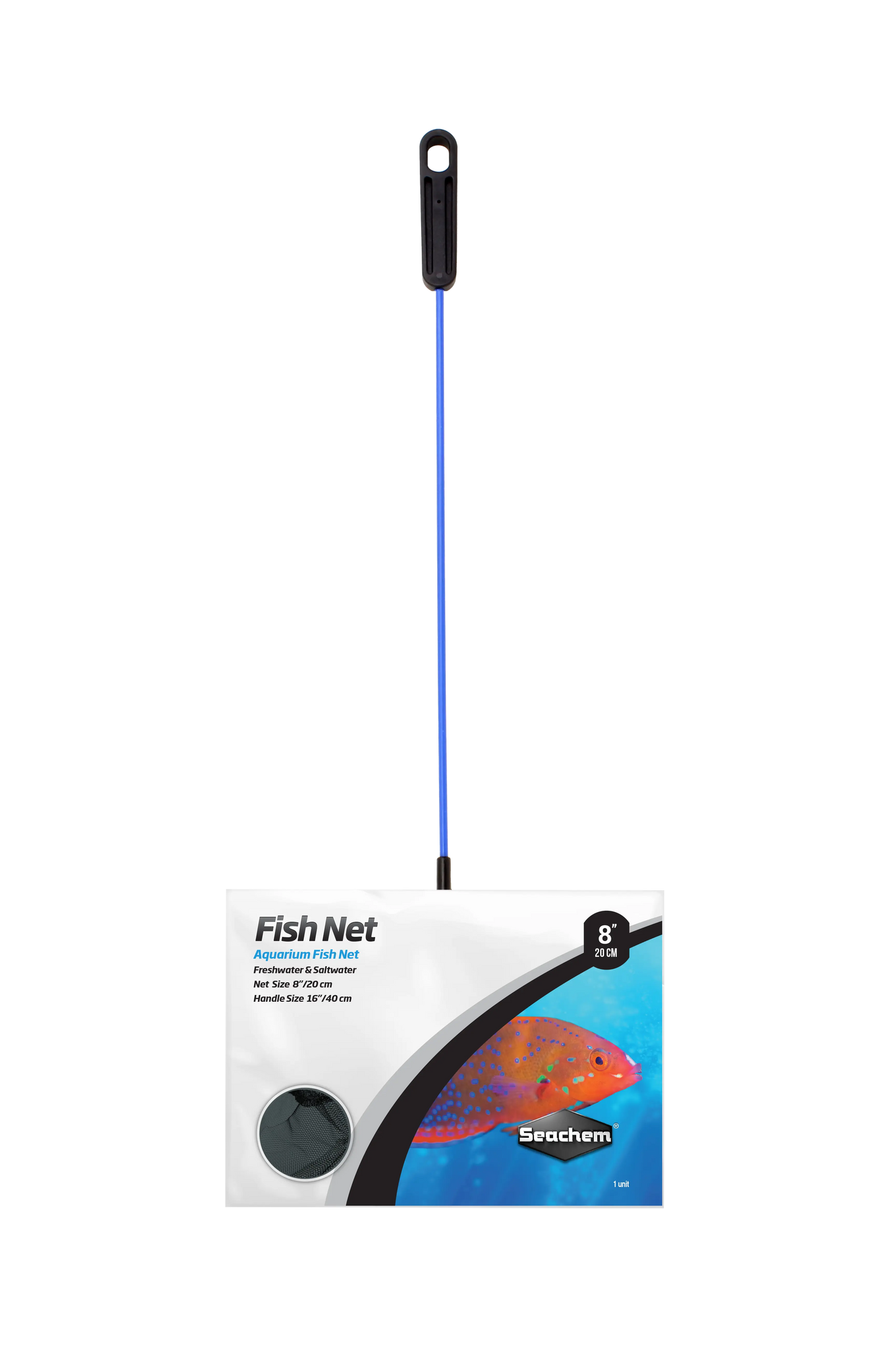 Seachem Fish Net coarse mesh 8 inch long handle aquarium