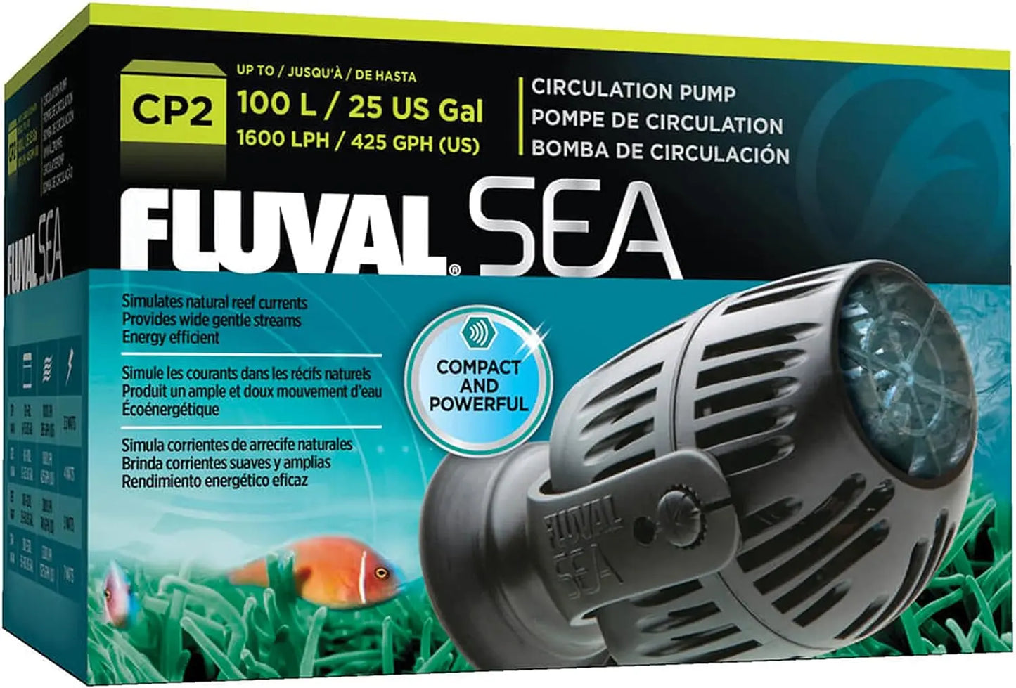 Fluval CP2 circulation pump – compact internal aquarium powerhead providing water movement and oxygenation