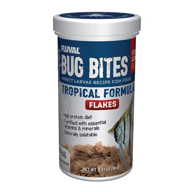 Bug Bites Tropical Flakes 3.17 oz tropical fish food
