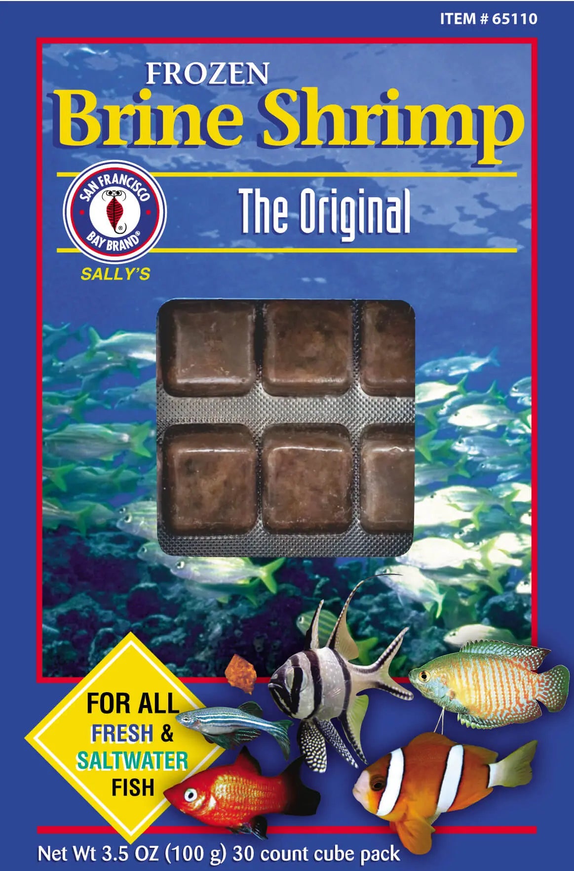 Frozen Food San Francisco Original Brine Shrimp 3.5oz LOCAL PICKUP ONLY Tropical Treasures Wyo LLC