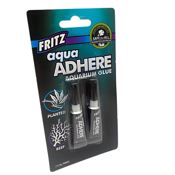 Fritz aquaADHERE aquarium glue two 3 gram tubes for plants rocks and decorations