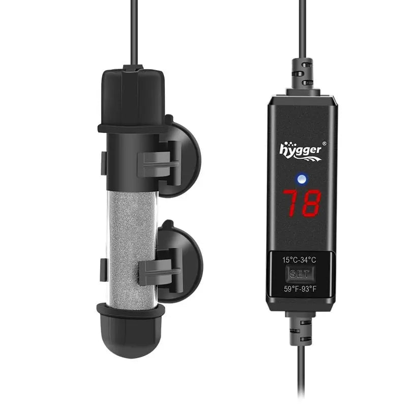Hygger HG031 25W Aquarium Heater – mini adjustable submersible heater for nano tanks, bettas, and shrimp aquariums