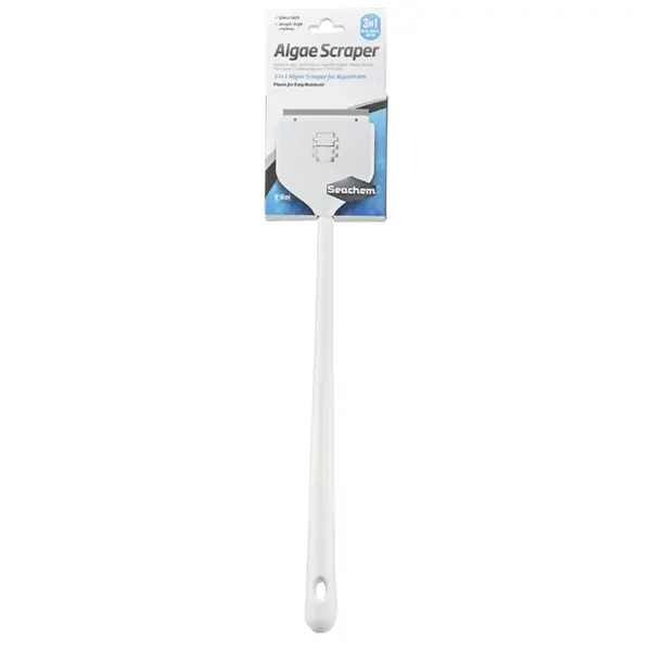 Seachem Algae Scraper 12 Inch manual glass aquarium cleaner for removing algae from freshwater, saltwater, planted, and community tanks.