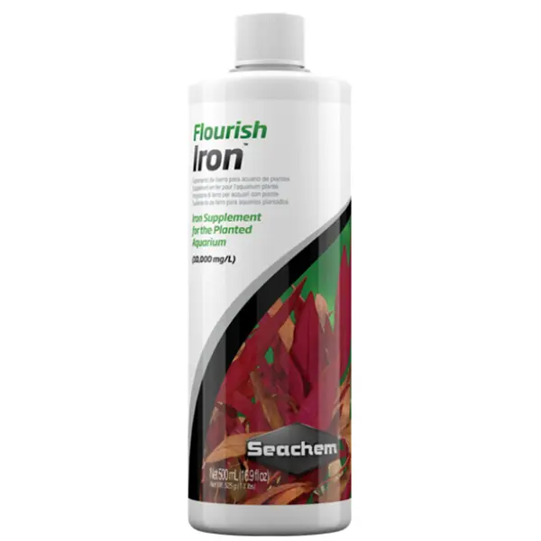 Seachem Flourish Iron 500 mL ferrous iron supplement for freshwater planted aquariums