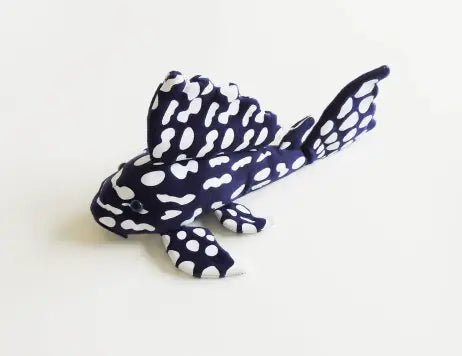 Sapphire Plecostomus Plush – soft blue pleco fish plush toy for aquarium enthusiasts