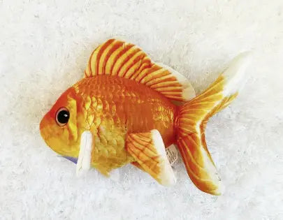 GreenPleco Goldfish Plush – bright orange goldfish plush toy for aquarium lovers and collectors