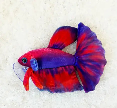GreenPleco Betta Uva Plush – Purple Betta fish collectible plush made from eco-friendly materials by GreenPleco
