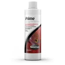 Seachem Prime 500 mL aquarium water conditioner bottle – removes chlorine, chloramine, ammonia, nitrite, and nitrate for freshwater and saltwater tanks