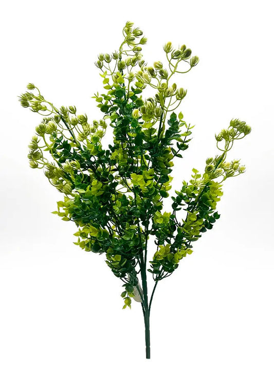 20-inch Mini Eucalyptus Budding artificial aquarium plant β tall budding eucalyptus-style dΓ©cor safe for freshwater fish tanks.