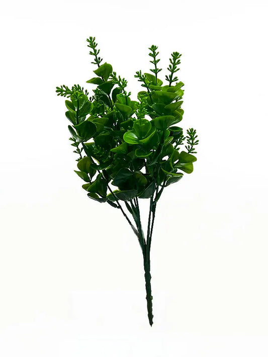 12-inch Eucalyptus artificial aquarium plant – fish-safe decor with natural eucalyptus-style leaves, adds texture and safe cover for freshwater fish