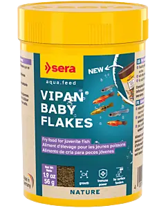 Sera Vipan Baby Flakes 1 oz – Fine fry fish food container by Sera for tropical baby fish