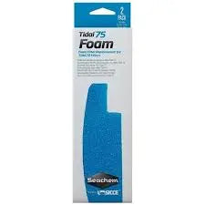 Seachem Tidal 75 Foam replacement sponge – aquarium filter foam insert for Seachem Tidal 75 HOB filter, reusable and designed for mechanical and biological filtration.