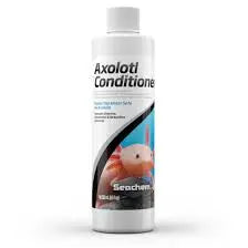 Seachem Axolotl Conditioner 250 mL – specialized water treatment for axolotl aquariums that removes chlorine, chloramine, and detoxifies harmful compounds.