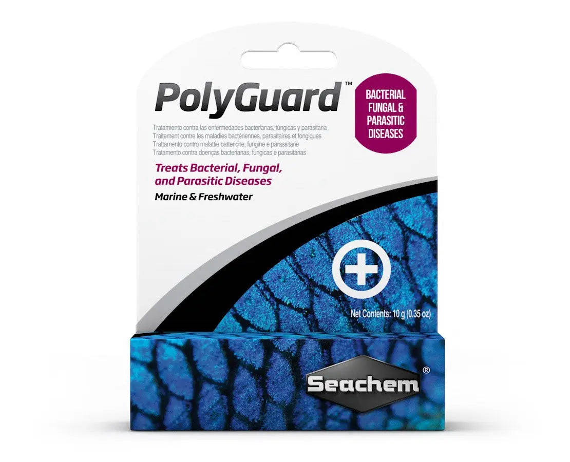 Seachem PolyGuard 5 g broad-spectrum freshwater fish medication for bacterial, fungal, and parasitic infections