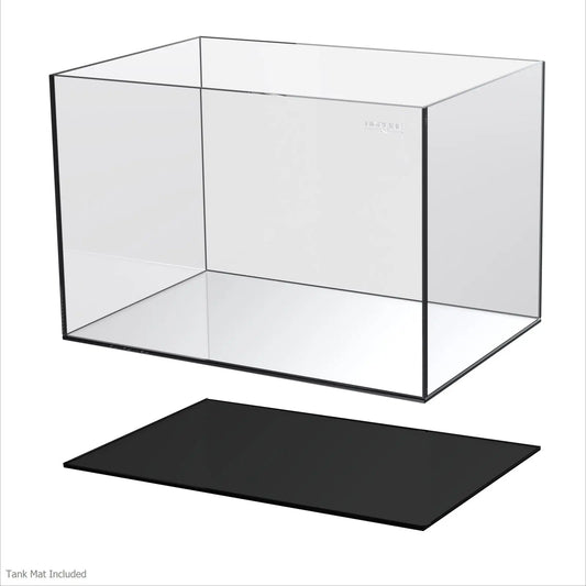 Tideline Ultra-Clear Nano Aquarium – 10.7 gallons (17.7 x 11 x 11.8 inches) with leveling mat, premium low-iron glass tank for planted aquascapes, shrimp, bettas, and nano fish.