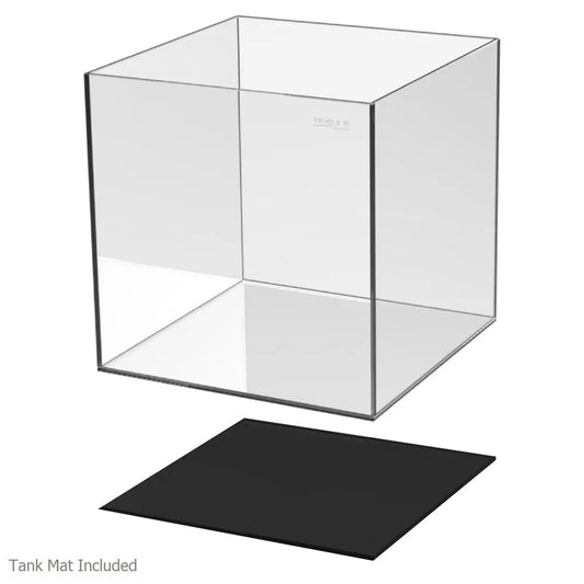 Studio Cube Aquarium – 11.3-gallon rimless glass cube tank with ultra-clear glass, designed for aquascaping and planted aquariums.