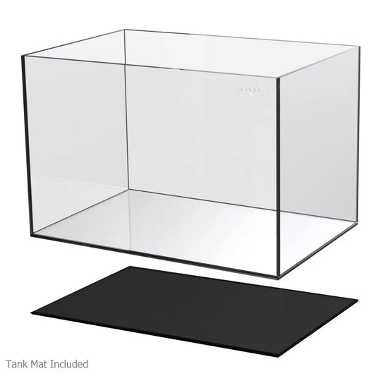 Tideline Ultra-Clear Nano Aquarium 15.2 gallons (23.6 x 11.8 x 11.8 inches) with leveling mat – premium low-iron glass fish tank for aquascaping, shrimp, and community fish.
