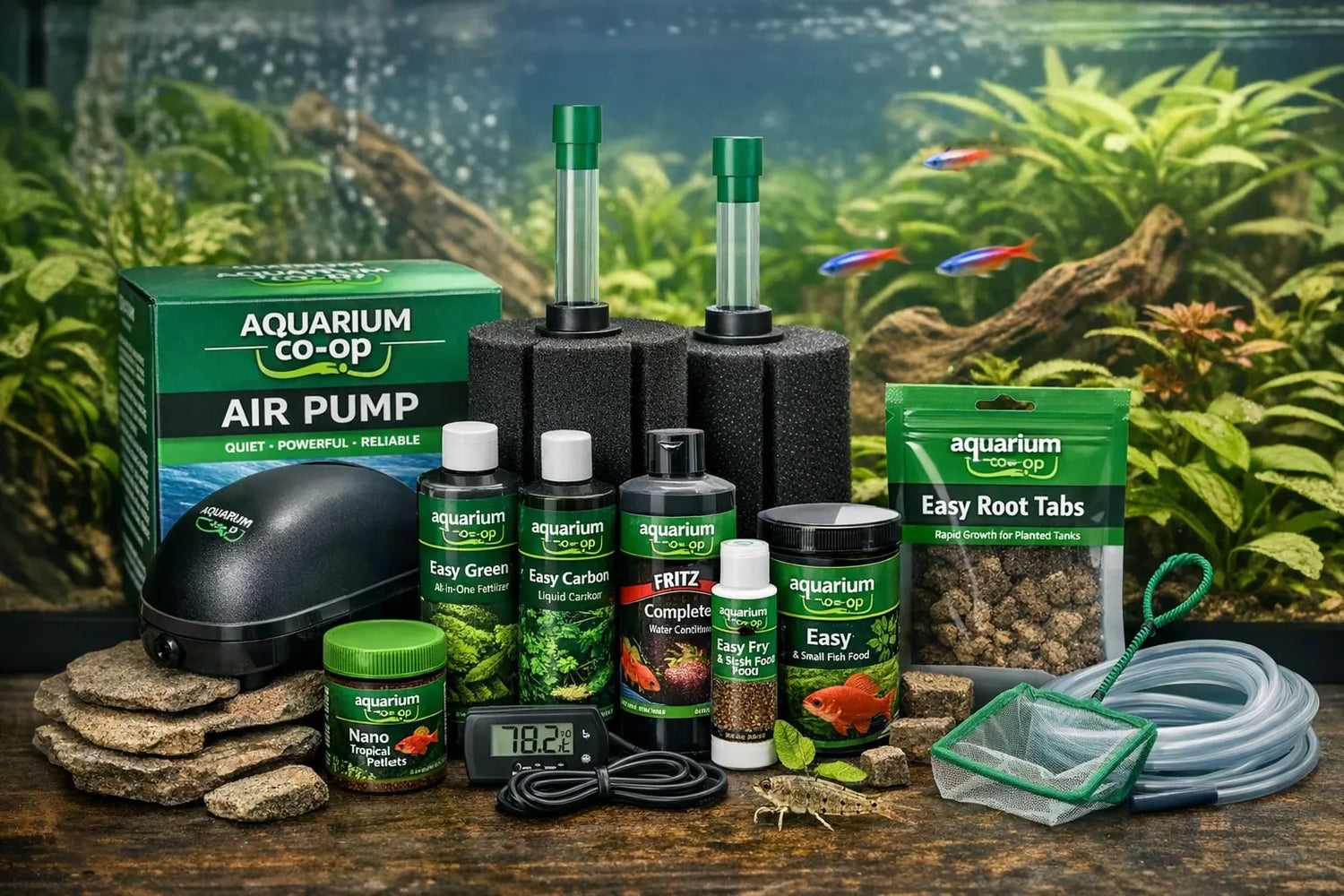 aquarium co op products air pump sponge filter aquarium supplies freshwater fish tank