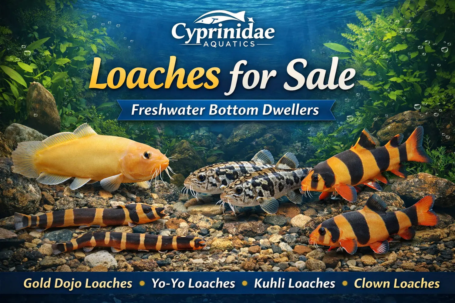 Loaches for Sale – Freshwater Bottom Dwellers