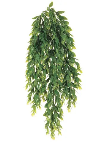 Hanging & Vine Artificial Aquarium Plants Collection – 30-inch Yellow, Red, and White hanging vines, tall fish-safe aquarium decor for large freshwater tanks.