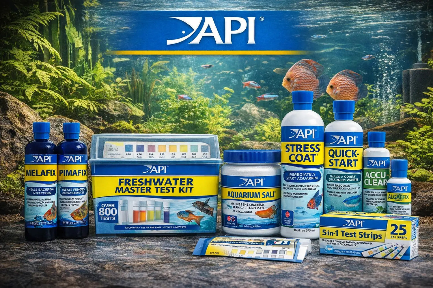 api aquarium products stress coat quick start master test kit freshwater aquarium care