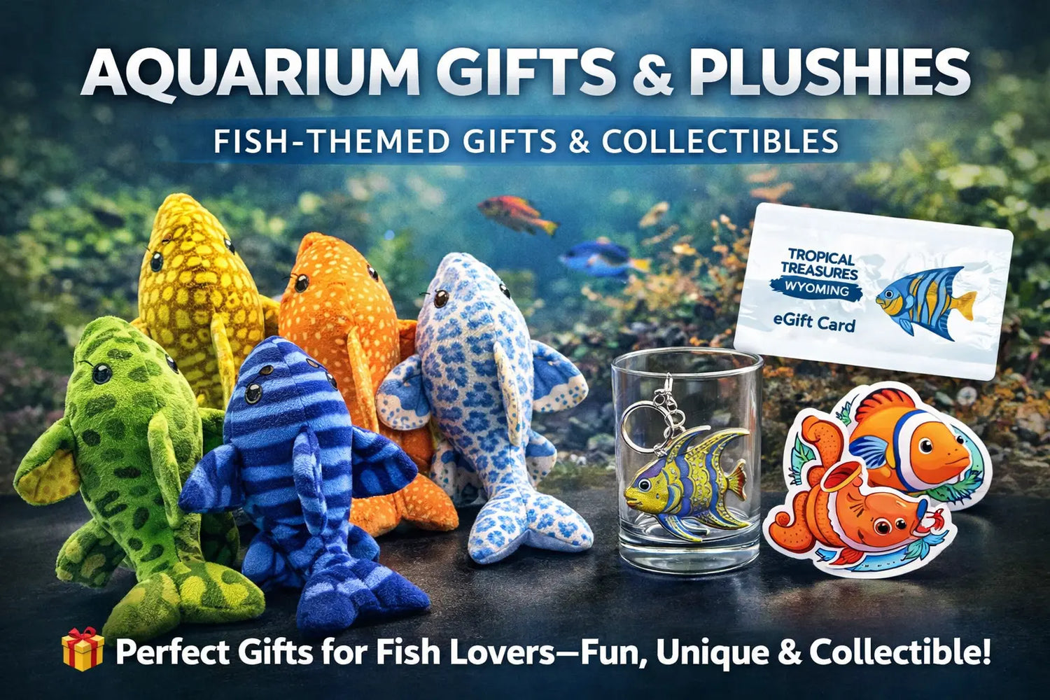 aquarium gifts and plushies fish themed gifts greenpleco plush aquarium merchandise