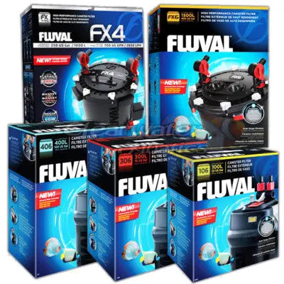 Fluval FX Series Canister Filters – FX2, FX4, and FX6 high-performance multi-stage filters for large aquariums