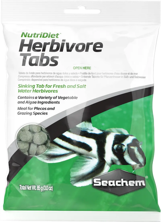 Seachem NutriDiet Herbivore Tabs 3 oz