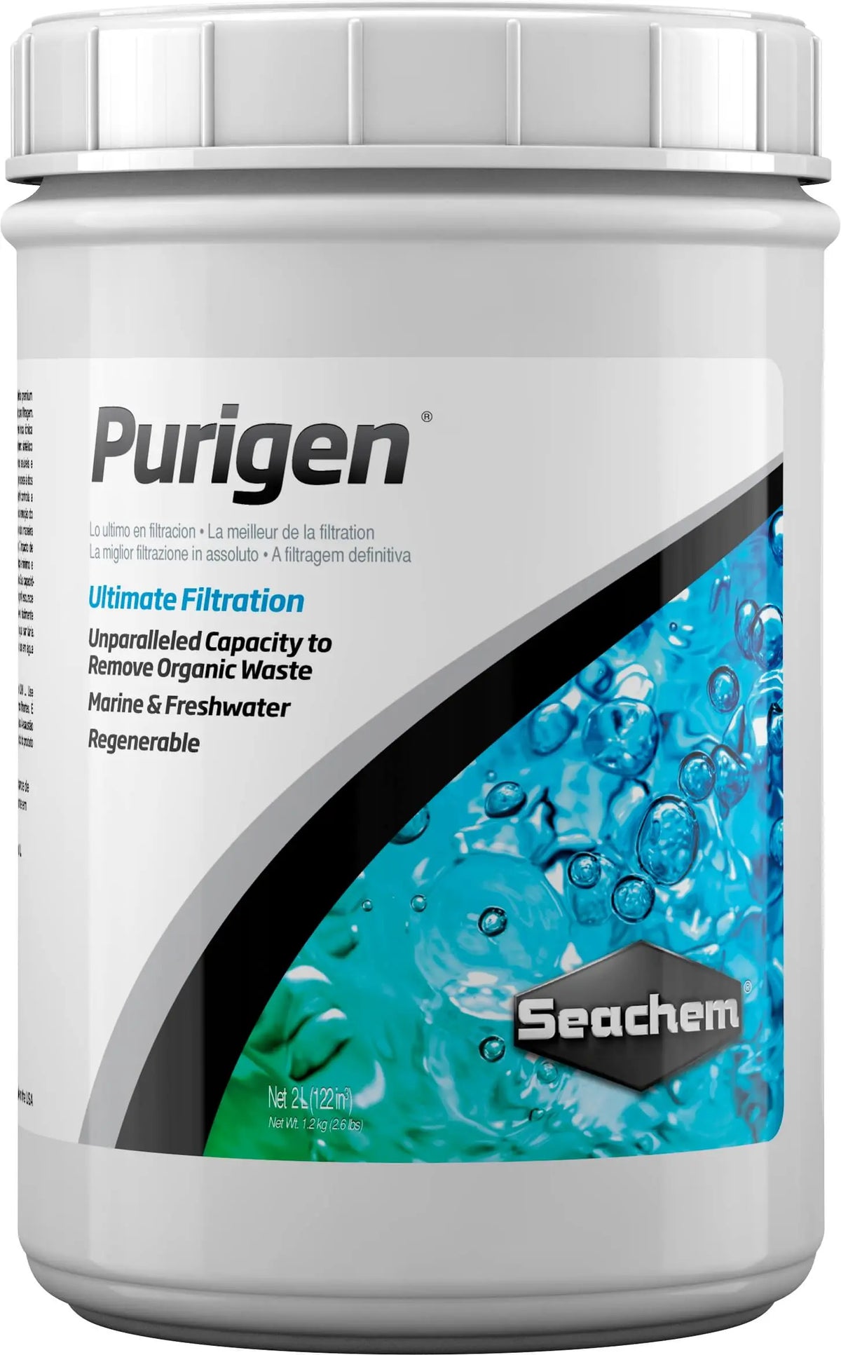 Seachem Purigen 2 L bulk regenerable aquarium filtration resin