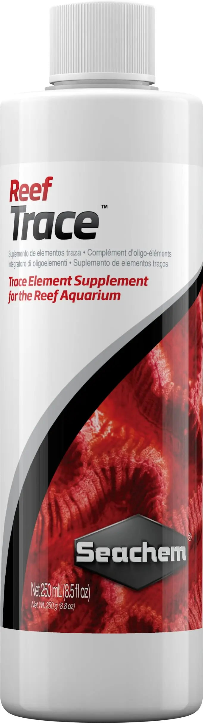 Seachem Reef Trace 250 mL bottle trace element supplement for reef aquariums
