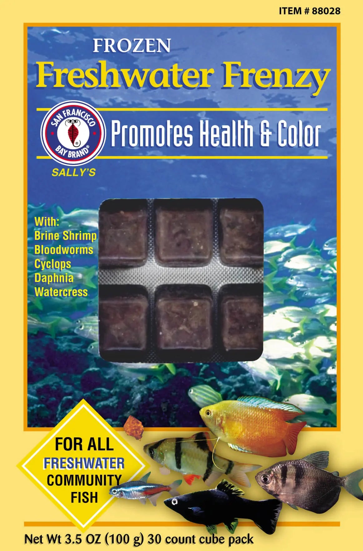 San Francisco Bay Freshwater Frenzy 3.5 oz frozen fish food