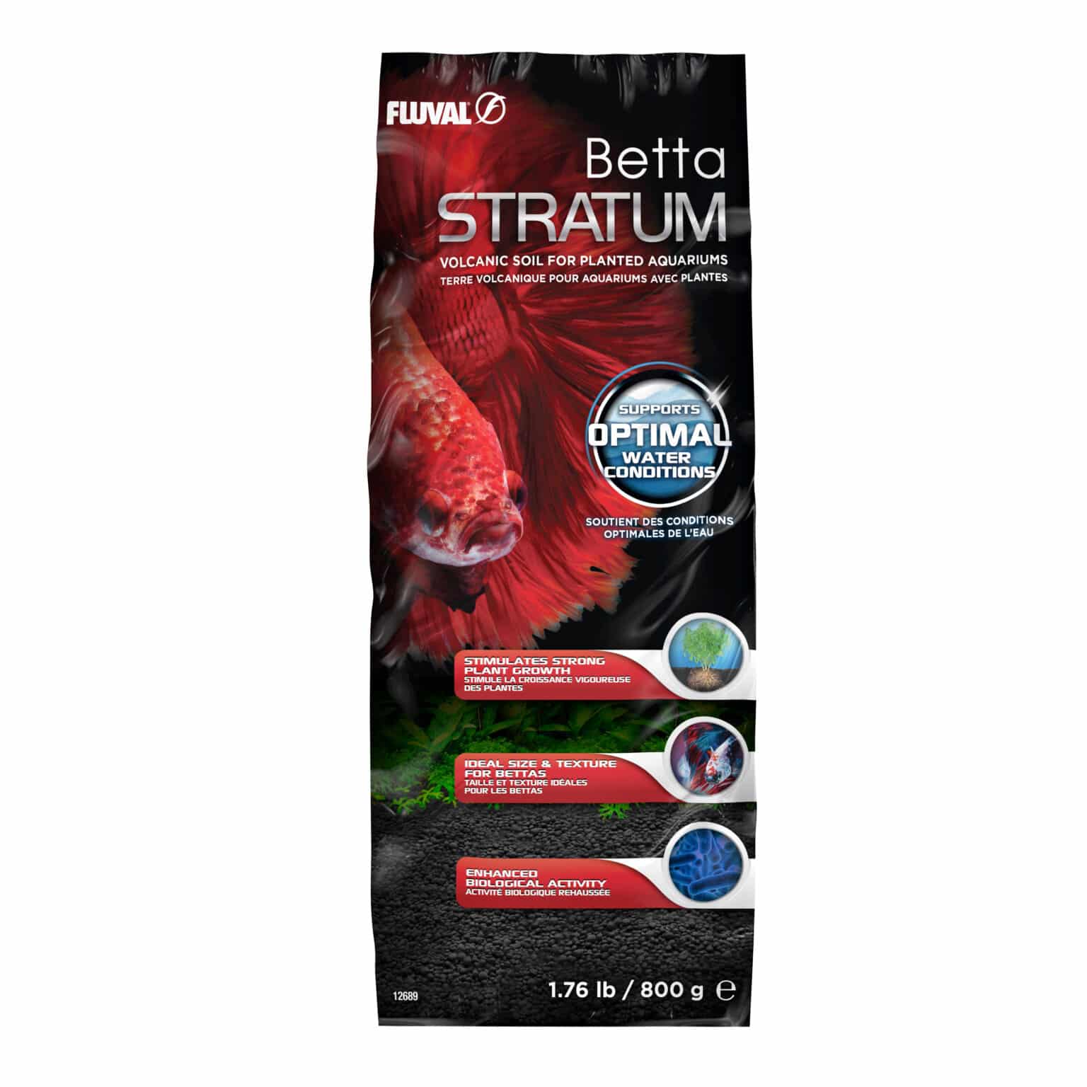 Fluval Betta Stratum 1.76 lb planted aquarium substrate