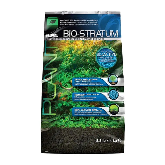 Fluval Bio-Stratum 8.8 lb plant and shrimp substrate made from active volcanic soil for freshwater planted aquariums