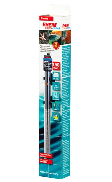 Eheim Jäger 150W Aquarium Heater – fully submersible adjustable heater for aquariums up to 55 gallons