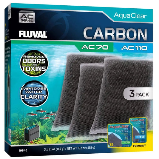 Fluval AC70 active carbon insert 3 pack