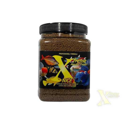 Xtreme NICE – 20 oz container of sinking sticks for plecos, catfish, loaches, shrimp, and other bottom feeders.