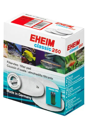 Eheim 2213 Fine Filter Pad 3 Pack – replacement fine white pads for Eheim Classic 250 canister filters.