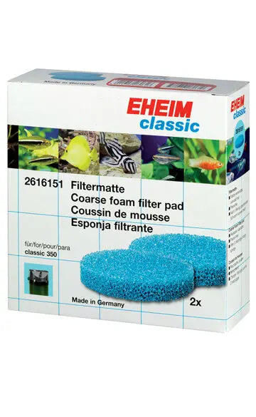Blue coarse filter pads for Eheim Classic 2215 canister filter