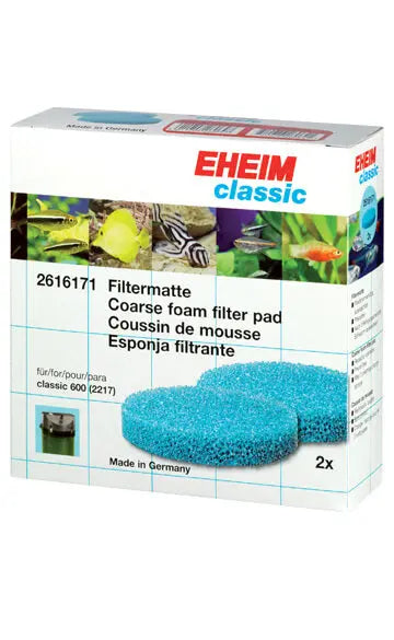 Eheim 2217 Coarse Filter Pad Blue – 2 Pack replacement pads