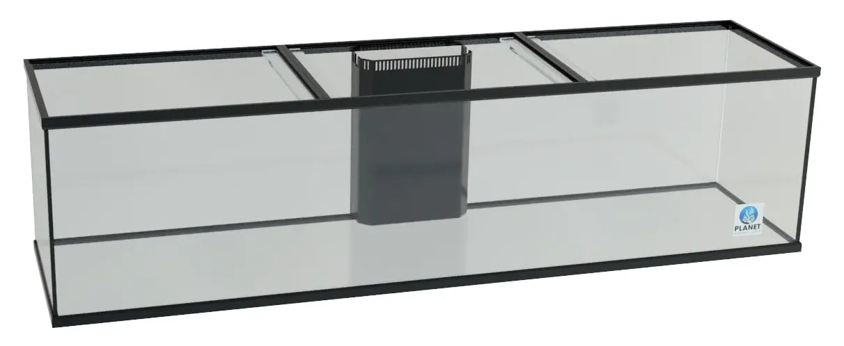 96 inch aquarium 96.5 x 24.5 x 30 with crystal front glass and black silicone