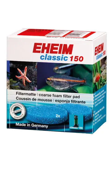 Eheim 2211 Coarse Filter Pad 2 Pack – replacement pre-filter pads for Eheim Classic 150 canister filters.