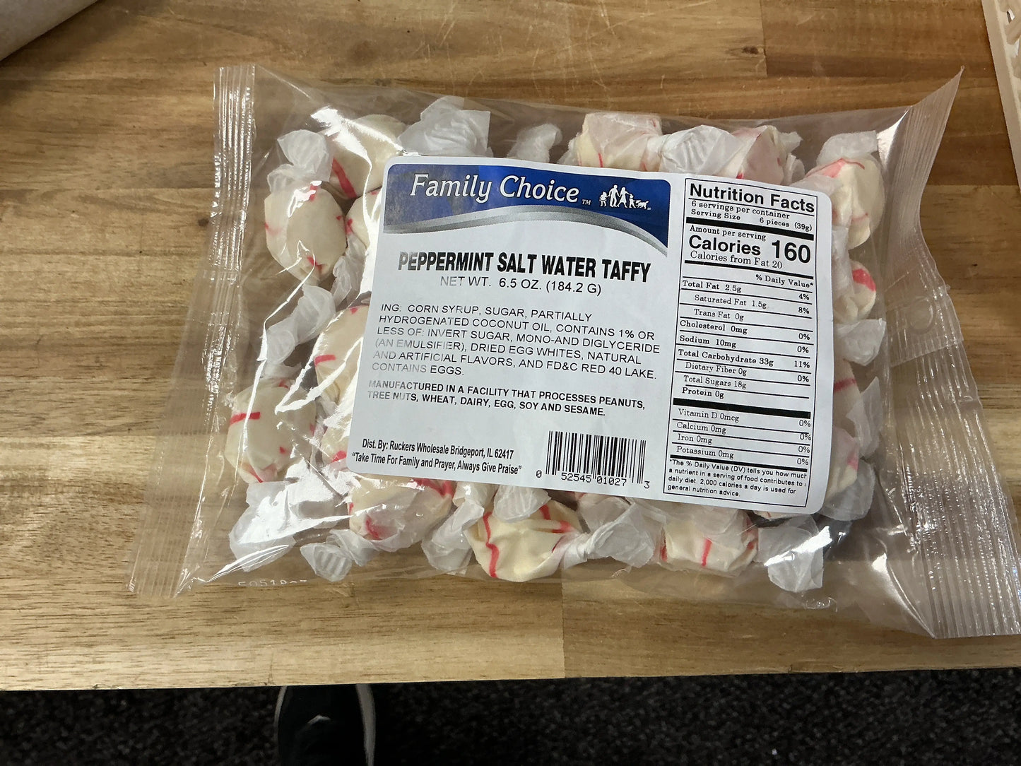 Rucker’s SW Peppermint Taffy 6.5 oz