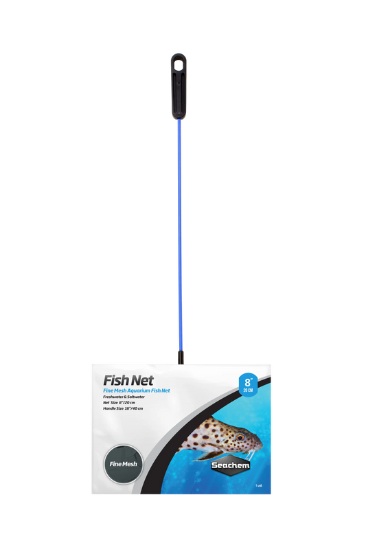 Seachem Fish Net fine mesh 8 inch long handle aquarium