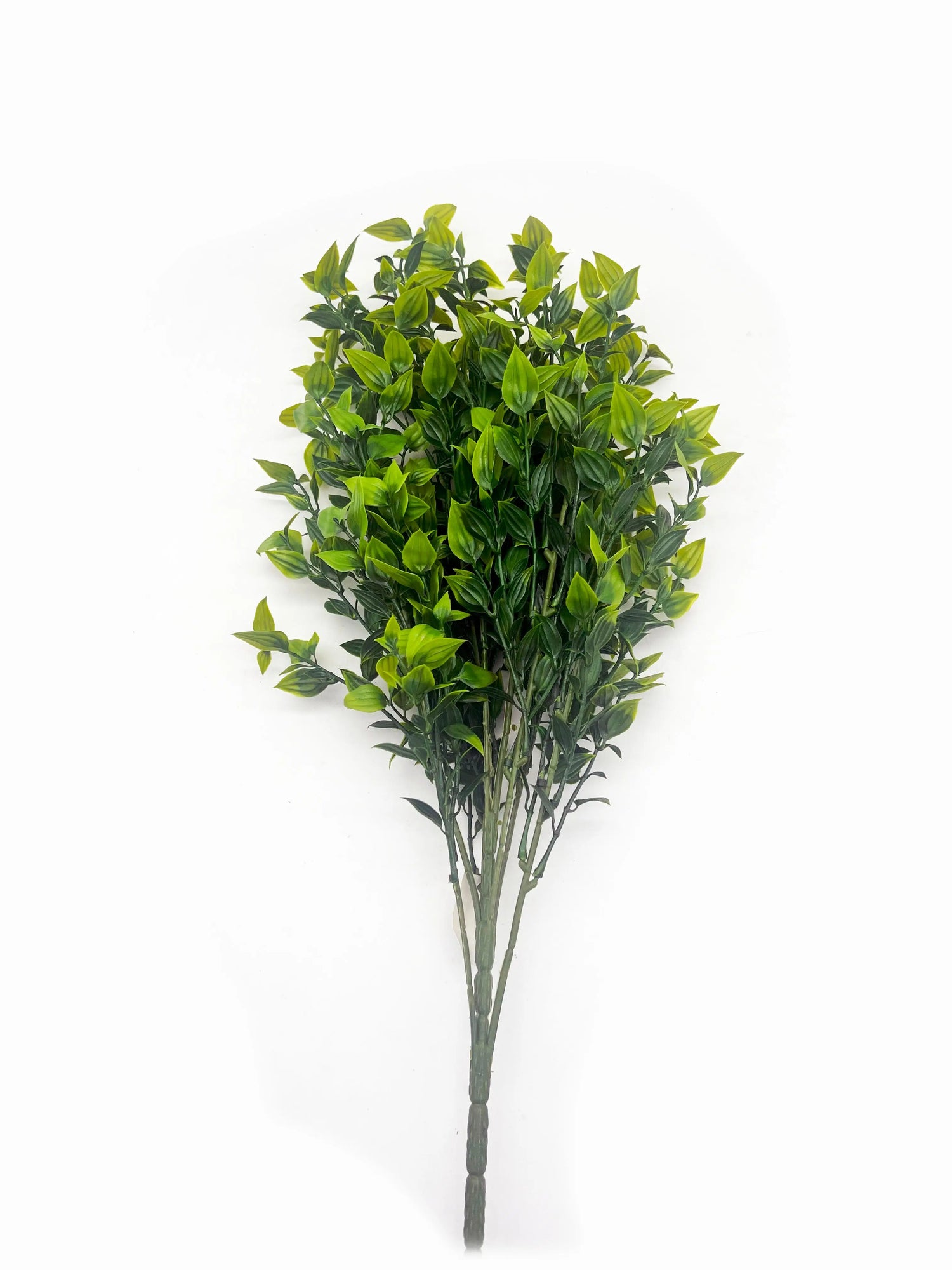 Naturescapes 30-inch Tea Leaf artificial aquarium plant – tall, lifelike background decor safe for freshwater aquariums.