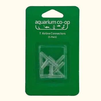 T Airline Splitter – plastic aquarium fitting for splitting standard airline tubing into two directions for filters and air stones.