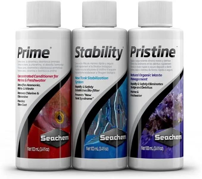 Seachem SureStart Pack 3 x 100 mL bottles Prime Stability Clarity